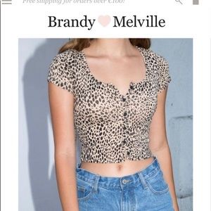 zelly top from brandy melville🐆